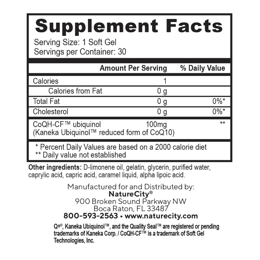 TrueCoQ10  Ubiquinol 100mg-5