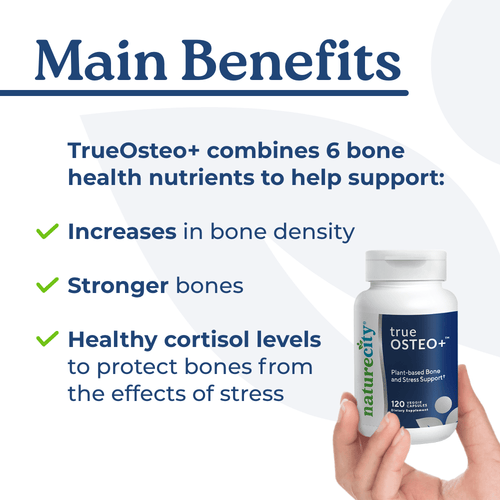 TrueOsteo+ Plant Based Bone Support With Stress Support-3